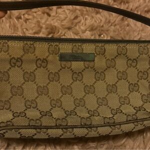 Gucci Beige Monogram Shoulder Bag